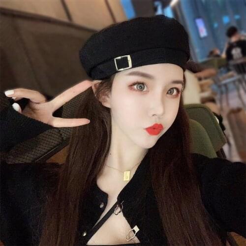 Women Girl Beret Artist Warm Cotton Octagonal Flat Cap Autumn Winter Beanie Hat Cap Vintage Beret Hats Solid Color Cap Hat Woman