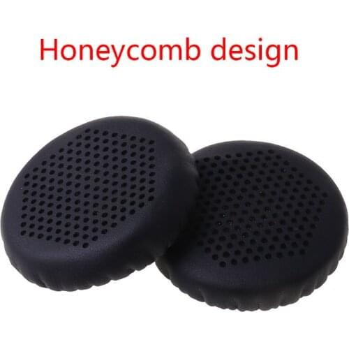 1Pair Leather Ear Cushion Cover Earpads for Jabra Evolve 20 20se 30 30II 40 65 24BB