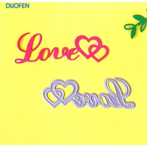 1pc hand writting LoveArt Stencils metal Cutting dies for DIY embossing Scrapbooking Paper Album Papercraft greeting cards