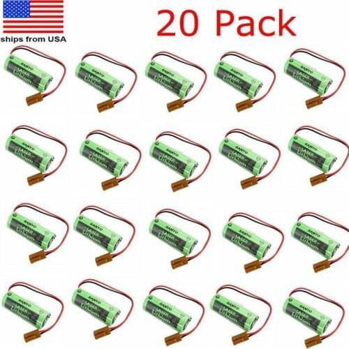 20pcs NEW CR17450SE-R 3V CR17450 17450 For GE FANUC Replacement BATTERY A98L-0031-0012 A02B-0200