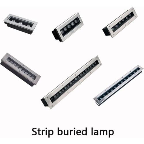 220v 12v Spot Long Buried Lamp Courtyard Embedded Lawn Floor Tile Underground Strip Deck Lights Step Door Sill Stair Led Light
