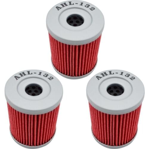 3pcs Oil Filter For SUZUKI LT300 1986-1989 LTF 160 Quadrunner 1991-2002 LTF250 OZARK 2012-2014 LTF300 King Quad 1991-2002