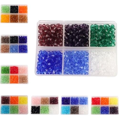 600pcs/lot 3X4mm diamond Perforated Coloured glaze olid color of garment accessories DIY crystal beads necklace beads material
