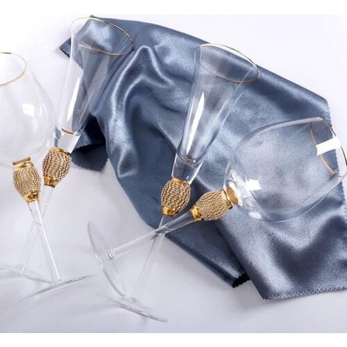 European Handmade Phnom Penh Wine Glass Cocktail Glass Wrapped With Diamond Wine Vessel Champagne Glasses Goblet Party Supplies