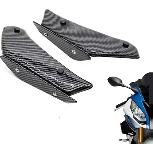 Carbon Fiber Pattern Side Spoiler Downforce Winglets Fairing for BMW S1000RR 2015-2018