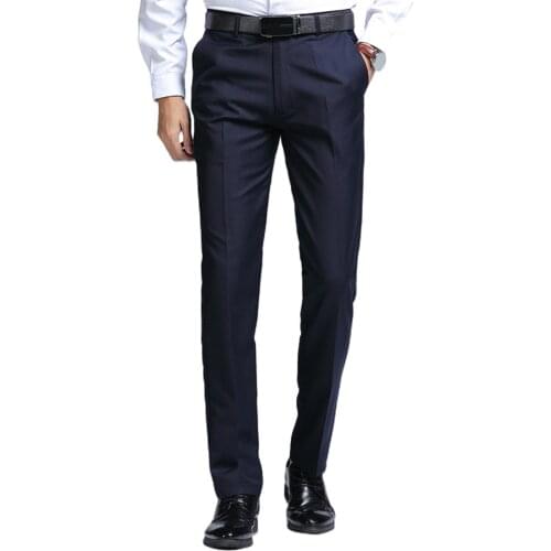 Suit Pants Trousers Solid Color Slim Pants Men Clothing for Business Pants For Men Men Pants Trousers Men Clothing