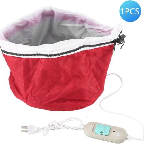 220V Electric Hair Thermal Treatment Beauty Steamer SPA Nourishing Hair Care Cap Head Massage