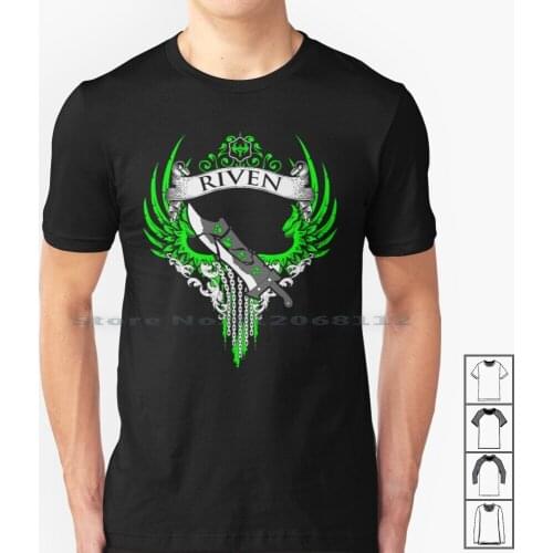 Riven-Limited Edition T Shirt 100% Cotton Esports E Sports Esports Ad Carry Middle Lane Support Jungler Top Lane Marksman