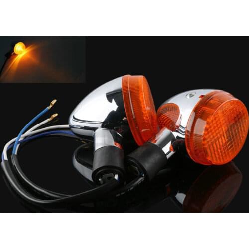 Chrome Rear Turn Signal Indicator Light For HONDA Shasow 400 750 VT750 2004-2007