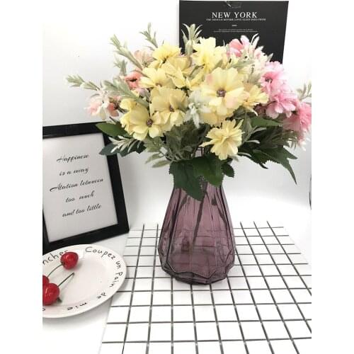 28 cm, 15 heads of artificial roses, true touch, artificial bouquet, artificial flowers, wedding decoration, flowers, home garde