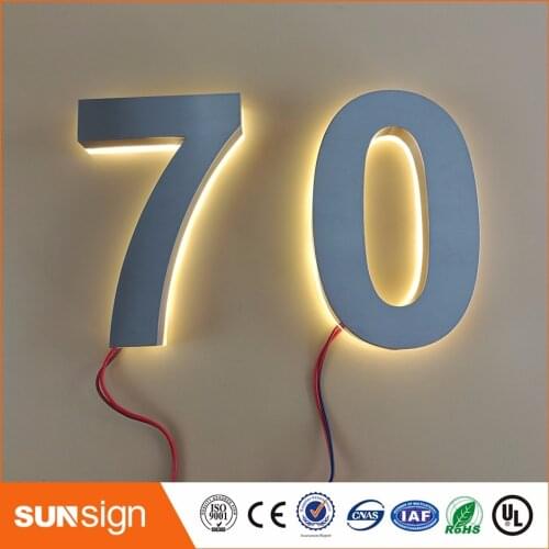 H 25cm Custom solar apartment Number light house number