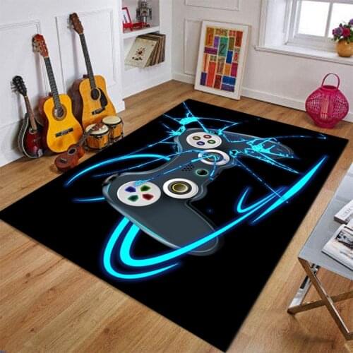 New 3D Game Machine Controller Electric Doodle Carpet Floor Mat Decoration Bedroom Living Room Non-Slip Doormat Home Door Mat