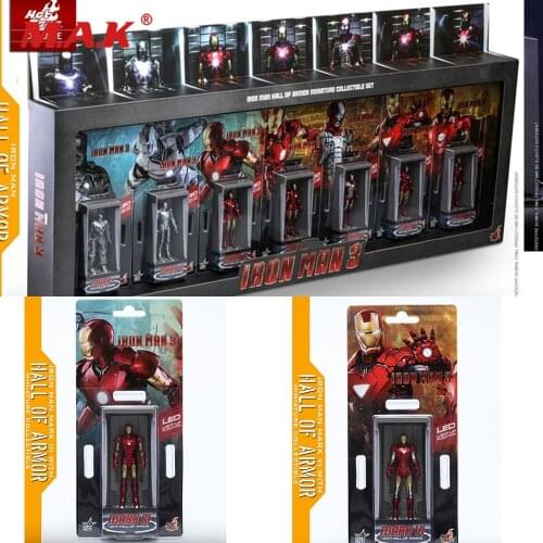 MMSC005-11 1/12 hottoys Toys box Dust Box Display Case with Iron Model for Fans Holiday Gifts
