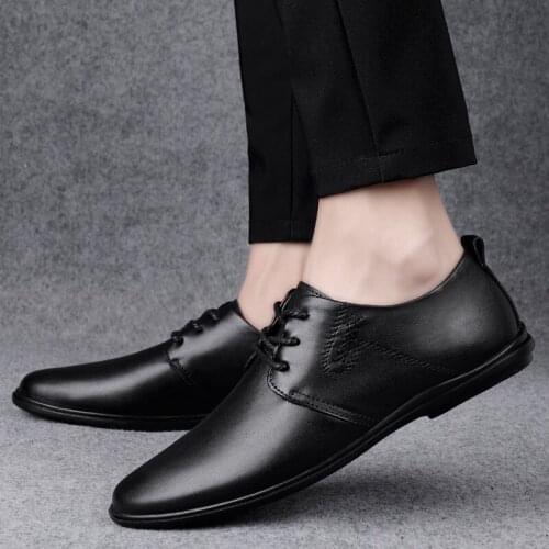 Genuine Leather Men Shoes Lace-up Casual Shoes For Men Cow Leather Fashion Punk for Men summer breathable hollow out Flats