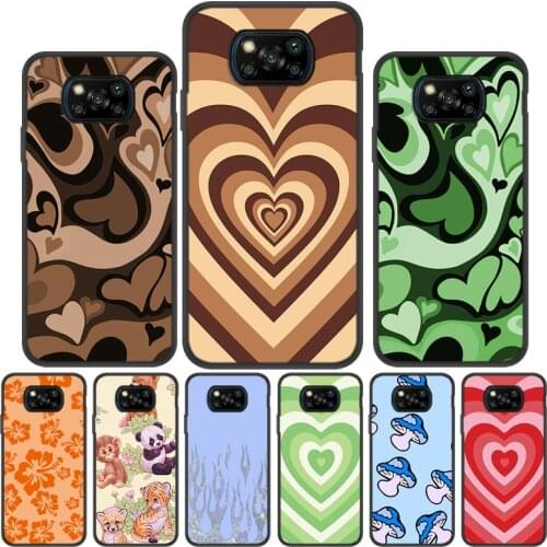 Latte Love Coffee Heart Soft Case For Xiaomi Poco F3 X3 NFC Case Cover Xiao mi PocoX3 F2 Pro M3 F1 Redmi K30 Ultra K40 K20 Cases
