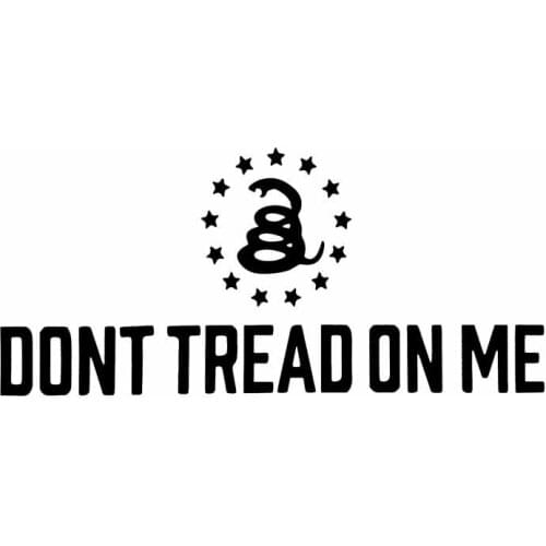 Don't Step on My Gun Car Sticker Decal Personalized Car Sticker Pvc Sticker Suitable for Various Models Black/white, 18CM * 8CM