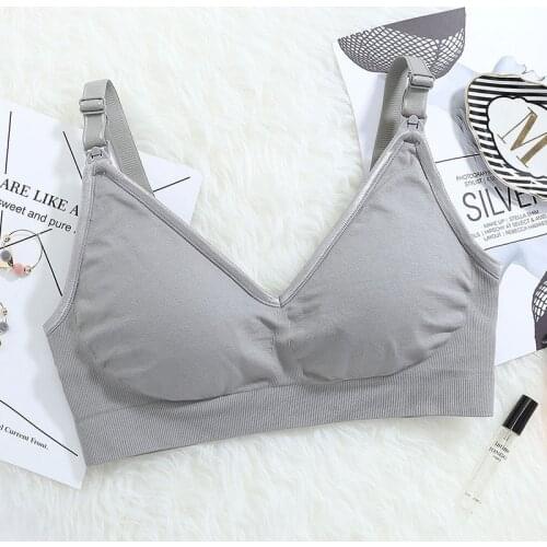 TFSCLOIN nursing underwear pregnant women bra summer wireless thin nylon pregnancy bras anti-sagging push up nursing bra