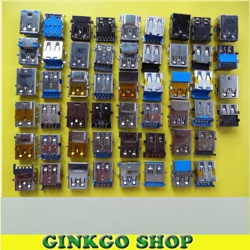 Wholesale 26models, 78pcs/lot 3.0 USB female jack Notebook USB Jack Sockect Laptop USB 3.0 Port USB Connector