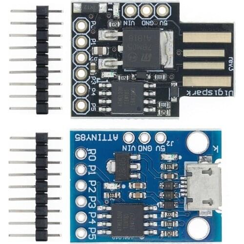 20pcs Blue Black TINY85 Digispark Kickstarter Micro Development Board ATTINY85 module for Arduino IIC I2C USB