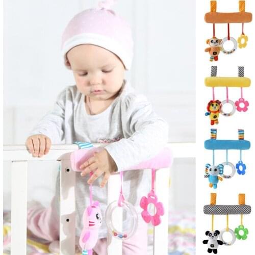 Cute New Arrival Cartoon Hanging Rattles Kid Baby Crib Cot Pram Bed Stroller Hanging Plush Toy Lovely Ring The Babys Bed Bell