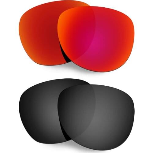 HKUCO Polarized Replacement Lenses For Stringer Sunglasses Red/Black 2 Pairs