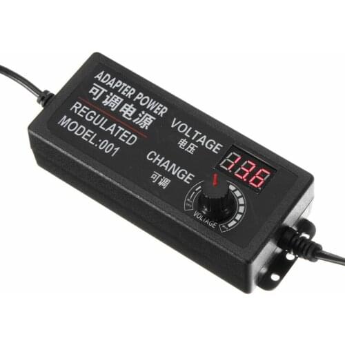 9-24V 3A 1A AC/DC Adapter Adjustable Power Adapter Speed Control Volt Display For DC Motor Light Dimmer Mayitr