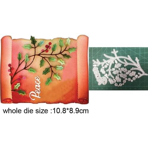 Christmas flower leaf metal cutting dies cut die mold Scrapbooking dies card paper craft knife mould blade punch stencils dies