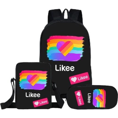 New Hot Likee Video App Backpack Boys Girls School Bag Children Teenager Daily Travel Backpack Kids Gift Schoolbags Mochila