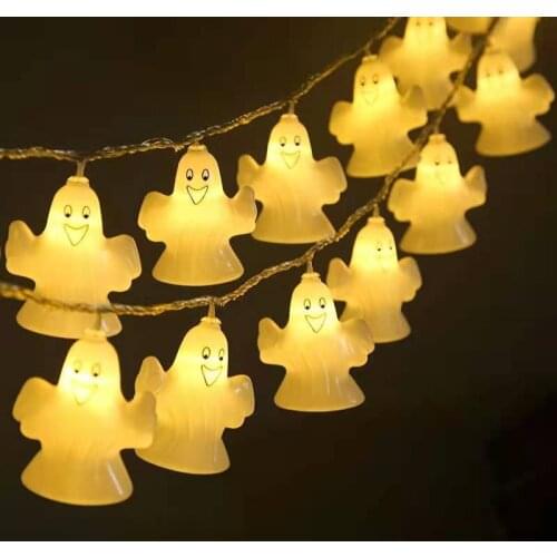LED Ghost Lantern Halloween Holiday Lights String for Home Garden Party Outdoor Halloween Decoration Lantern Light Decoration
