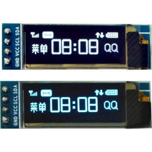 0.91 inch OLED module 0.91" white/blue OLED 128X32 OLED LCD LED Display Module 0.91" IIC Communicate for ardunio