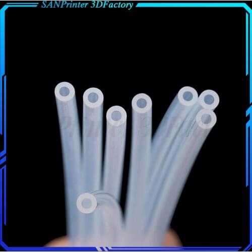 3D Printer 1/5/10/50m 2*4mm Clear PFA PTFE Tube PiPe For 1.75mm Filament 3D Printer Printing Head RepRap Rostock Bowden Extruder