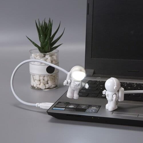 Creative Astronaut LED Night Light Portable USB Spaceman Lamp Toys for Computer Laptop Reading Lights Home Decor