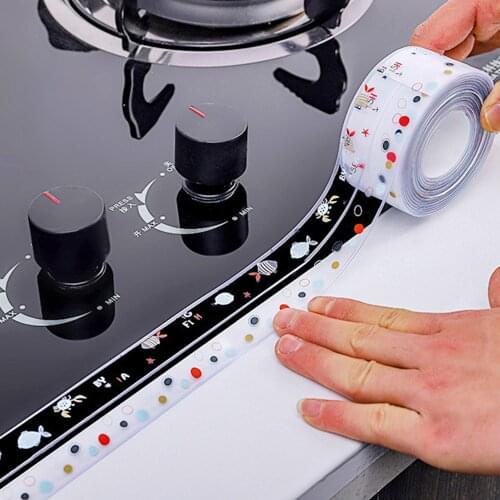 Kitchen Sink Waterproof Sticker Anti-mold Waterproof Tape Bathroom Countertop Toilet Gap Self-adhesive Seam Sticker home Kitchen