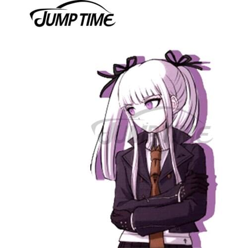 Jump Time 13 x 6.3cm For Kyoko Simple Funny Car Stickers Bumper Trunk Truck Graphics Vinyl JDM Air Conditioner Waterproof