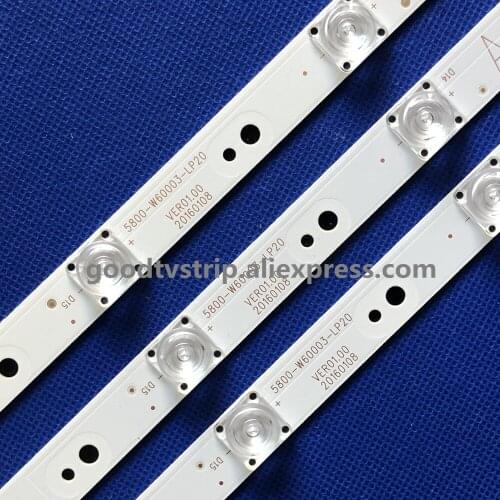 1set=16pcs Led backlight bar SW60D08A-ZC14CG-08 303SW600032 8led