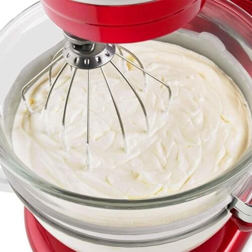 1Pcs KN256WW 6-Wire Whip Attachment Egg Heavy Cream Beater Cakes Mayonnaise Whisk For KitchenAid 6 Quart Bowl-Lift Stand Mixer
