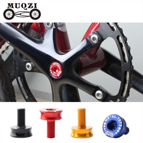 2pcs7075 aluminum alloy MUQZI bicycle bottom bracket axle crank bicycle allen wrench arm screw shaft fixing bolt crank set parts