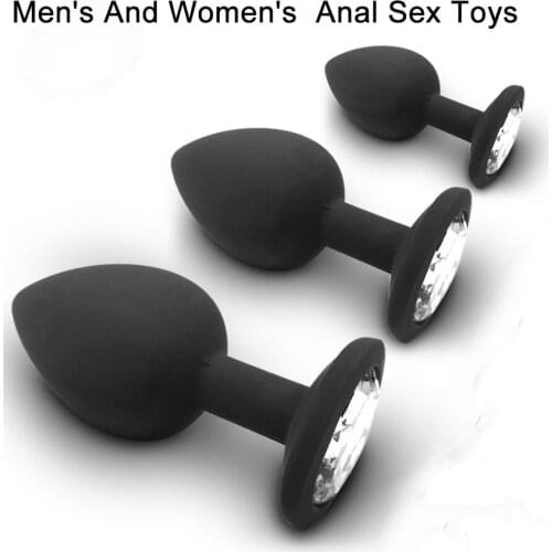Acrylic Diamond Butt Plug Anal Plug Silicone Anal Beads Couple Anus Dilator Safe Anal Toys Plugs Anal Adult Sex Toys For Couples