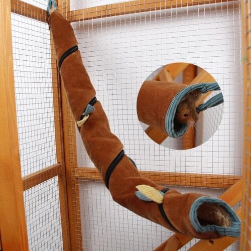 Squirrel Rat Swing Nest Cages Small Animal Hanging Cave Hedgehog Soft Warm Tunnel Cavia Guinea Pig Winter Bed Hamster Hammock