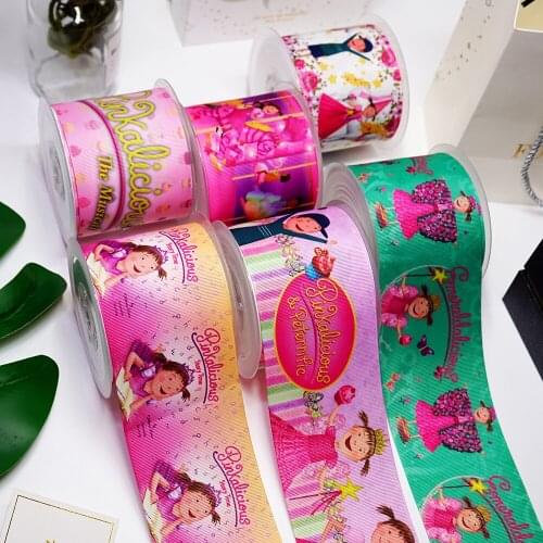 DIY Cartoon Fairy Printed Grosgrain Ribbon For Craft Supplies Sewing Accessories 5 Yards, Planar Resins Mold 10 Pieces. 49272