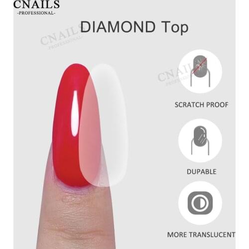 No Wipe Diamond Top Coat UV Gel Soak Off Top Coat Nail Polish Varnish Nail Top Base Coat UV Gel Polish Primer
