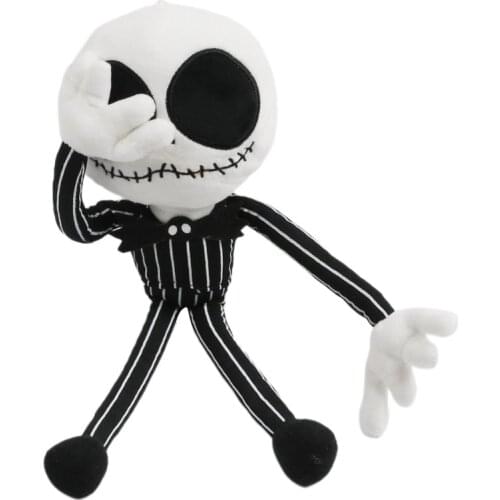 Jack Skellington Plush Toys 40cm Skeleton Halloween Funny Dolls Kawaii Plushie Cute Things Soft Anime Birthday Gifts For Boy