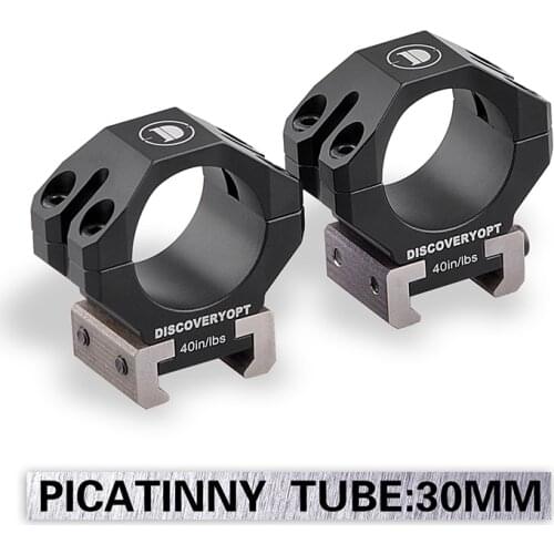 Scope Rings Titanium Alloy Mount 30mm Diameter Medium Profile for 21mm Picatinny Weaver Rail Heavy Duty Tactical Riflescope Moun