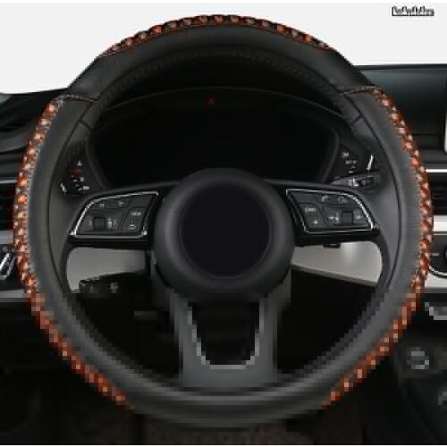 KOKOLOLEE Leather Car Steering Wheel Cover For Renaults Duster Megane 2 3 koleos Logan sandero Scenic 2