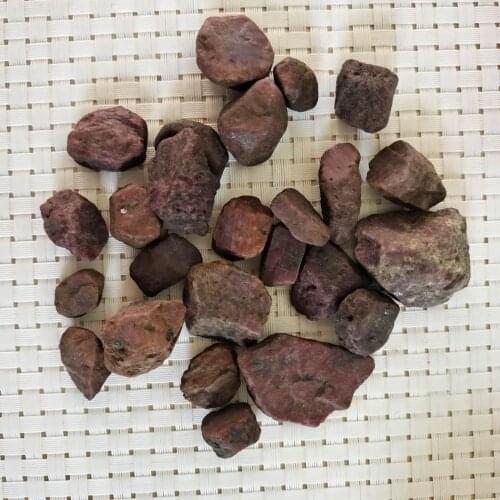 Madagascar natural red corundum rough raw gemstone specimen healing crystal