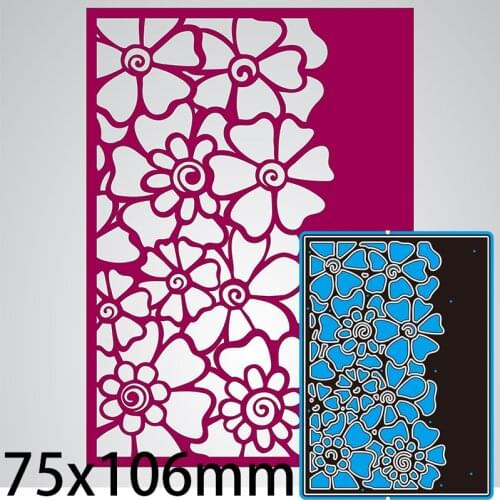 Metal Dies Flowers Hollow New Stencils DIY Scrap booking Paper Cards Craft Making Craft Decoration 75*106mm