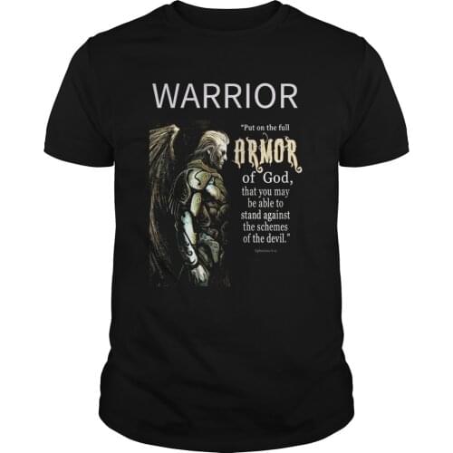 Put on The Full Armor of God. Unique Crusader Warrior T-Shirt. Summer Cotton Short Sleeve O-Neck Mens T Shirt New S-3XL