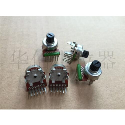 Original new 100% 1212G vertical double potentiometer B50K handle 5MM long axis (SWITCH)