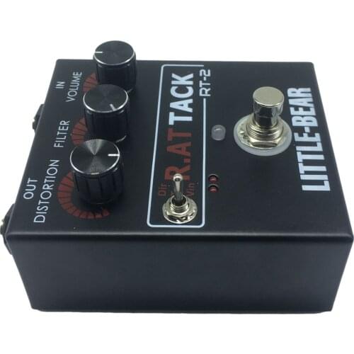 Aluminum LM308N 9V-12V Guitar Bass Distortion Effects Fuzz Pedal for Electric Guitars Parts Accessory DIY Parts