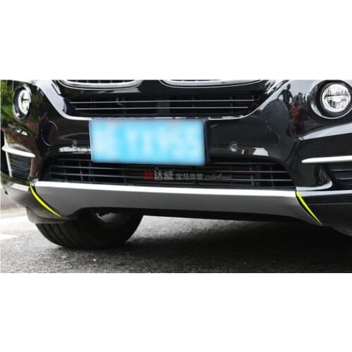 ABS Front + Rear Bumper Protector Guard Skid Plate Fit For BMW X5 F15 2014 2015 2016 2017 2018